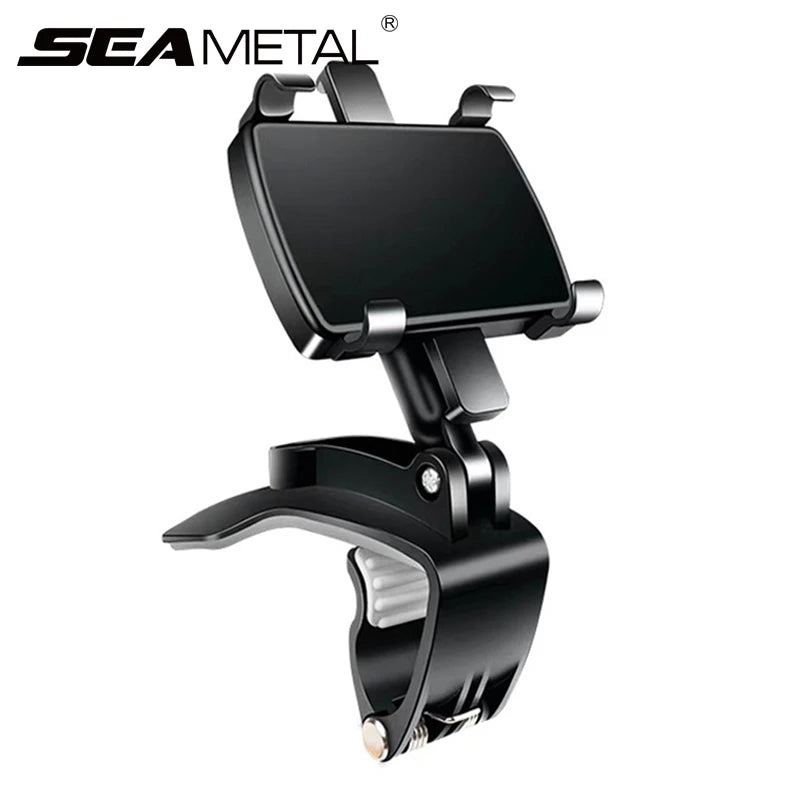 車載スマホホルダー、360度回転クリップ